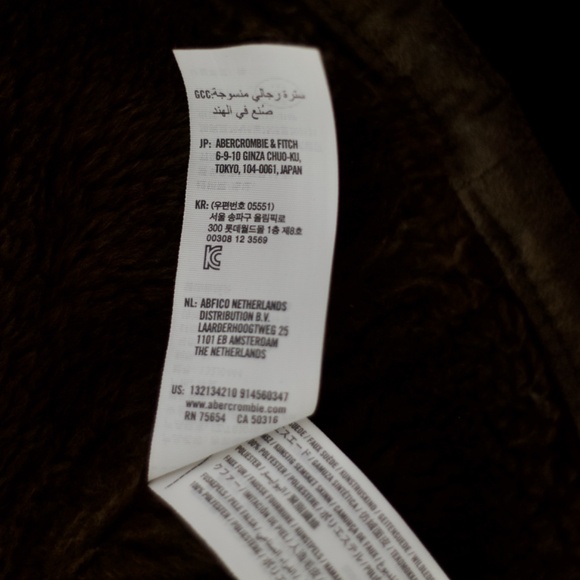 Abercrombie & Fitch Men's Relaxed Vegan Suede Lined Jacket XL - Picture 9 of 12